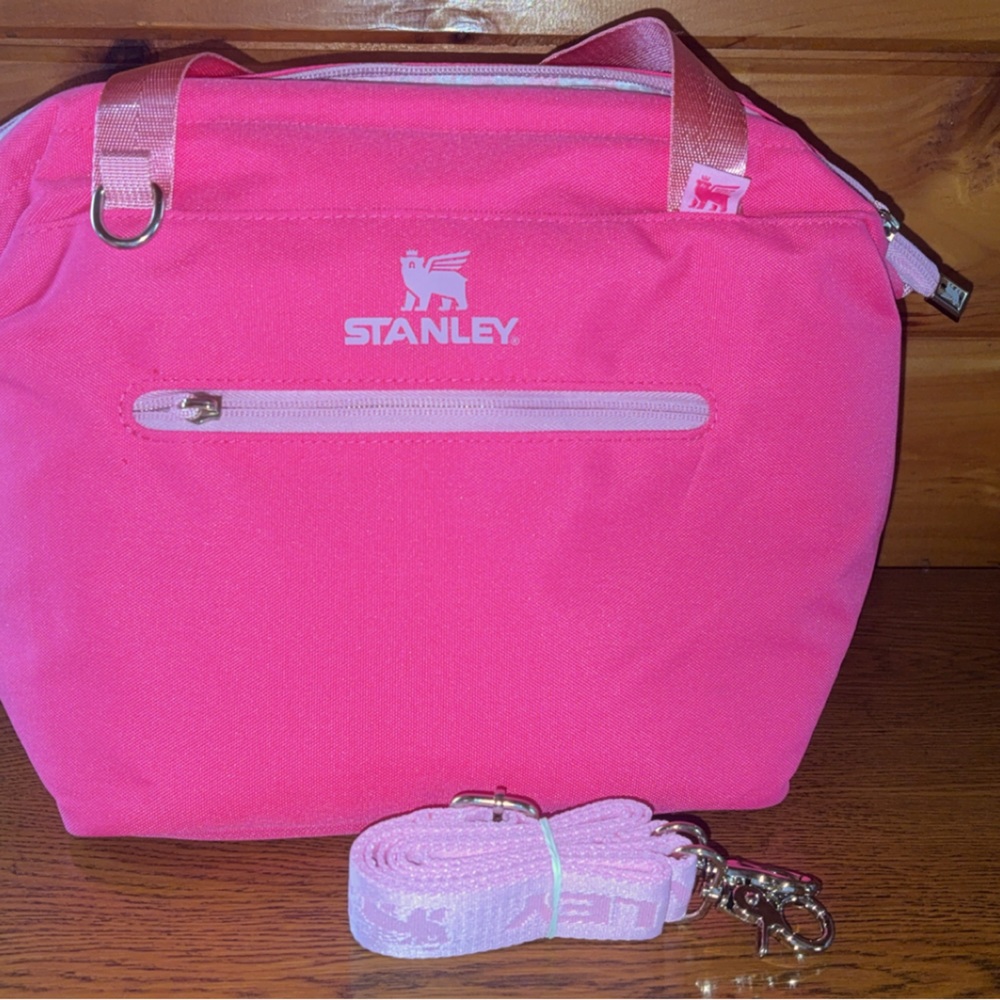 Stanley Hot Pink Crossbody Bag with Detachable Strap